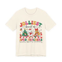 SPED Teacher Jolly Christmas Tee, Bella Canvas Shirt