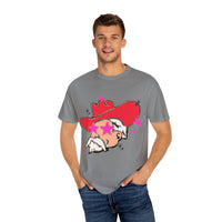 Preppy Mascot, Ole Miss Rebels, Colonol Reb Comfort Colors Garment Dyed Unisex Tee, College Football t-shirt