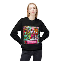 RedvFestive Christmas Town with Customized Zip Code Gildan Soft-style Crewneck Sweatshirt