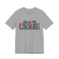 'Church Hill Elementary' Bella Canvas Teacher T-shirt