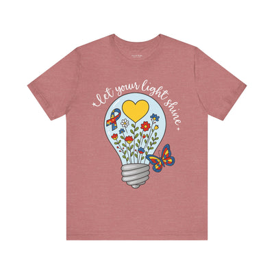 Let Your Light Shine Bella+Canvas Unisex Tee, Inspirational Shirt, Gift for Friends, Spring Fashion, Uplifting Quote T-Shirt