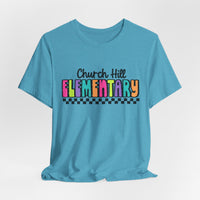 'Church Hill Elementary' Bella Canvas Teacher T-shirt