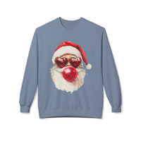 Santa Blowing Bubble Christmas Unisex Gildan Soft-style Crewneck Sweatshirt