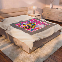 Yellow Jackets Velveteen Plush Blanket for Fans & Students