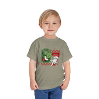 Bella Canvas Toddler Christmas Tee, 67 Grinch and Santa t-shirt
