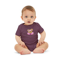 Bella Canvas Infant Bodysuit, Preppy Mascot baby onesie, Girly Bulldog, MSU Bulldogs outfit, College Football, SEC