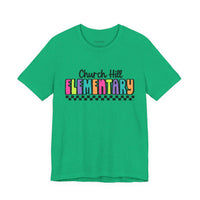 'Church Hill Elementary' Bella Canvas Teacher T-shirt