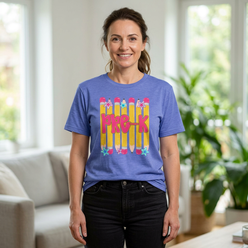 Pre-K Teacher Shirt — Cute Pencil Pre-K T‑Shirt for Early Education