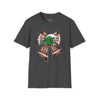 'Green Wave' Glitter Bow Gildan Soft-style T-shirt