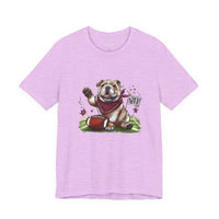 Vintage Bulldog Pride Football Bella Canvas Unisex T-shirt