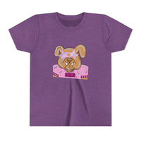 Bulldogs with Pink Stars Bella Canvas Youth T-shirt