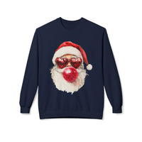 Santa Blowing Bubble Christmas Unisex Gildan Soft-style Crewneck Sweatshirt