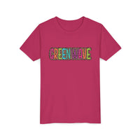 Vibrant Youth Tee - 'Greenwave' Design for Summer Fun, Colorful Kids Shirt, Trendy Graphic Tee, Perfect for Birthdays, Gifts, Playtime