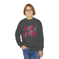 'Holly Jolly' Gildan Youth Crewneck Sweatshirt