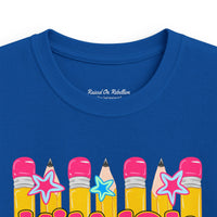 Kindergarten Kids Tee — Colorful Pencil Back‑to‑School Shirt