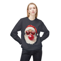 Santa Blowing Bubble Christmas Unisex Gildan Soft-style Crewneck Sweatshirt