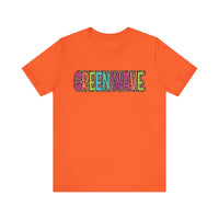 Colorful Green Wave Women's Bella Canvas T-shirt