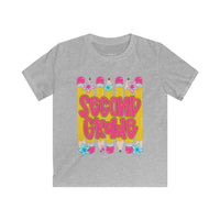 Second Grade Kids T‑Shirt — Colorful Pencil Back‑to‑School Tee