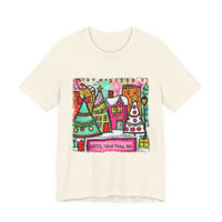 Festive Cityscape Tee for Holiday Cheer, Unisex T-Shirt, Christmas Gift, Cute Casual Wear, Colorful Tee for Celebrations, Holiday [...]