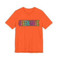 Colorful Green Wave Women's Bella Canvas T-shirt
