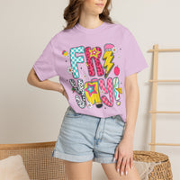 Fri-Yay Fizzy Pop Cartoon Letters Comfort Colors T-Shirt
