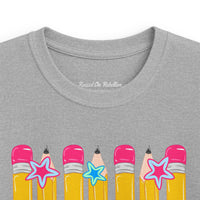Kids Tee — Pink Pencils 'Pre-K' Back-to-School Graphic Shirt