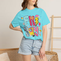 Fri-Yay Fizzy Pop Cartoon Letters Comfort Colors T-Shirt
