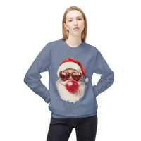 Santa Blowing Bubble Christmas Unisex Gildan Soft-style Crewneck Sweatshirt