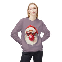 Santa Blowing Bubble Christmas Unisex Gildan Soft-style Crewneck Sweatshirt
