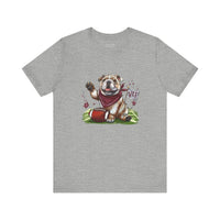 Vintage Bulldog Pride Football Bella Canvas Unisex T-shirt
