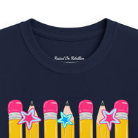 Kids Tee — Pink Pencils 'Pre-K' Back-to-School Graphic Shirt