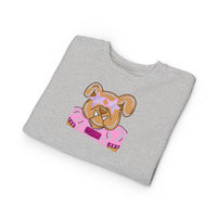 Cute Toddler Sweatshirt with Adorable Dog Design, Cozy Kids Sweatshirt, Dog Lover Gift, Birthday Present, MSU Bulldog