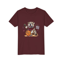 Bella Canvas Bulldogs Basketball Youth Tee, Perfect for Sports Lovers, Kids T-Shirt, MSU Bulldogs, Starkville MS