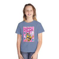 Yellow Jackets Pink Stars and Stripes Comfort Colors Youth T-shirt
