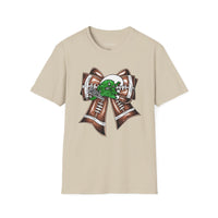 'Green Wave' Glitter Bow Gildan Soft-style T-shirt