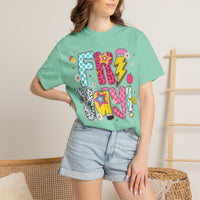 Fri-Yay Fizzy Pop Cartoon Letters Comfort Colors T-Shirt