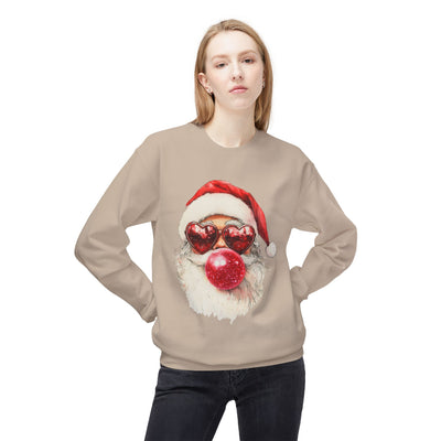 Santa Blowing Bubble Christmas Unisex Gildan Soft-style Crewneck Sweatshirt