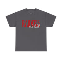 'Oak Hill Raiders' Script Gildan Soft-style T-shirt