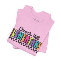'Church Hill Elementary' Bella Canvas Teacher T-shirt
