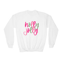 'Holly Jolly' Gildan Youth Crewneck Sweatshirt