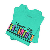 'Church Hill Elementary' Bella Canvas Teacher T-shirt