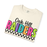 'Oak Hill Raiders' Neon Retro Comfort Colors T-Shirt
