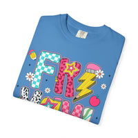 Fri-Yay Fizzy Pop Cartoon Letters Comfort Colors T-Shirt