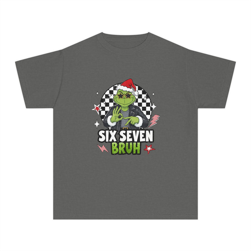 Grinch 67 Christmas Retro Youth Tee Comfort Colors T-shirt
