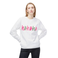 Cheerful 'Ho Ho Ho' Sweatshirt for Everyday Joy, Cozy Gift for Friends, Relaxed Style for Celebrations, Cute Casual Wear, Gildan Softstyle