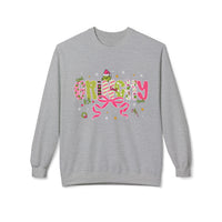 Grinchy Fleece Crewneck Sweatshirt, Cozy Holiday Apparel, Funny Christmas Gift, Unisex Sweater for Winter, Festive Pullover