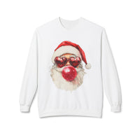 Santa Blowing Bubble Christmas Unisex Gildan Soft-style Crewneck Sweatshirt