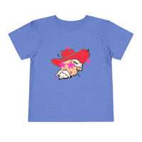 Toddler Bella Canvas Tee. Preppy Mascot T-shirt for girls, Colonel Reb outfit, Ole Miss Rebels football outfit, College Football, SEC