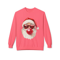 Santa Blowing Bubble Christmas Unisex Gildan Soft-style Crewneck Sweatshirt
