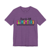 'Church Hill Elementary' Bella Canvas Teacher T-shirt